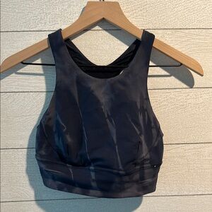Lululemon Athletica Blue/Grey Longline high neck Sports Bra 6